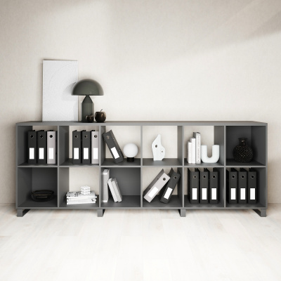 Стеллажная система Лебер на металлокаркасе 2х6